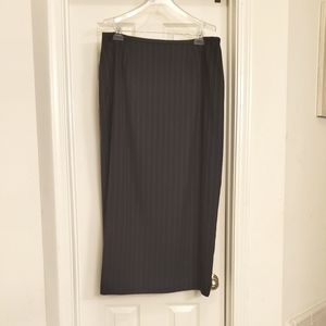 Worthington macy blue pinstripe skirt size 18T 18in waist & 38in waist to hem